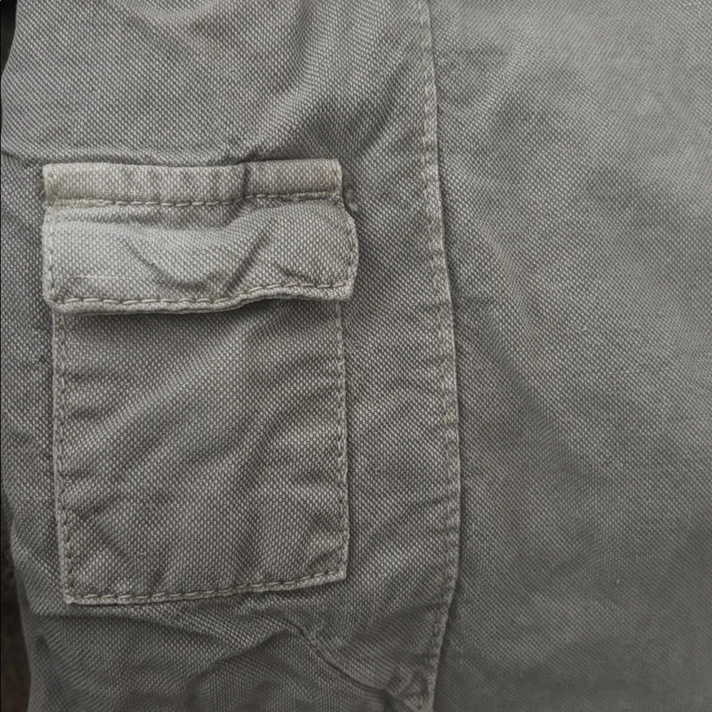Zara Tan Cargo Pants Utility Pants Linen Lyocel Cotton Blend Women’s Size 0